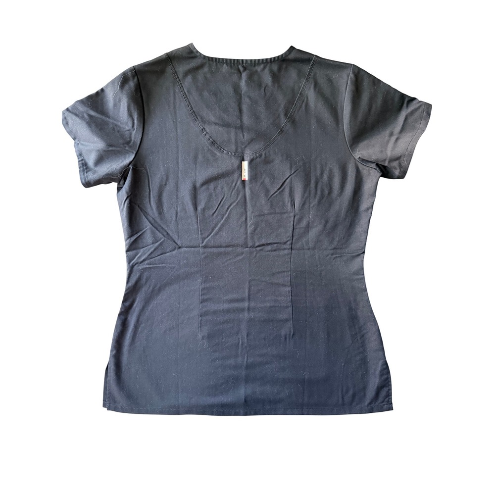 Greys Anatomy Active by Barco Womens Scrub Top Black V-Neck Size S 41407 - Picture 4 of 4